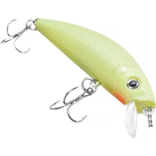 Mayitr 3D Luminous Night Plastic Minnow Fish Lure Bait Crankbait Hooks Fishing With 2 Hooks Hard Bait Fish Crankbait Tackle