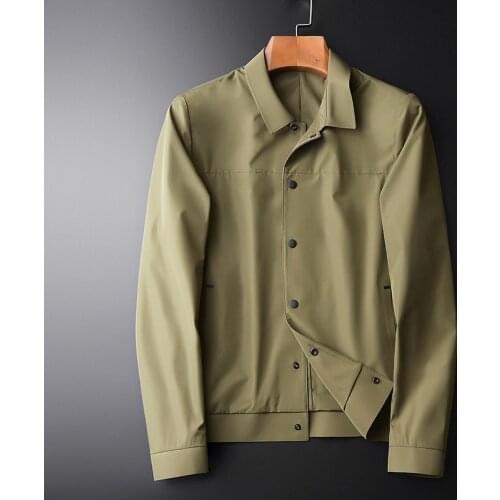 2021 Male Jackets High Quality Single Breasted Solid Color Mens Jackets And Coats Plus Size 4xl Slim Fit Blue Khaki Man Coats
