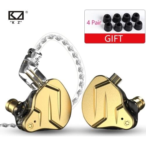 KZ ZSN Pro X In Ear Earphones Hybrid Technology 1BA 1DD HIFI Bass Metal EarbudsSport Noise Cancelling Headset Monitor ZST ZSX