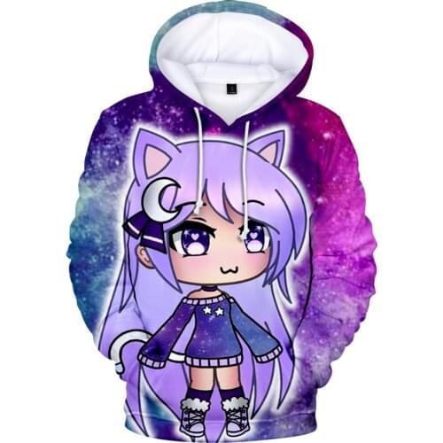 3-16 Years Kids Sweatshirts pullovers Gacha Life Hoodie Men/Women Popular Game Boy Girls Personality Fashion Fit Pullover