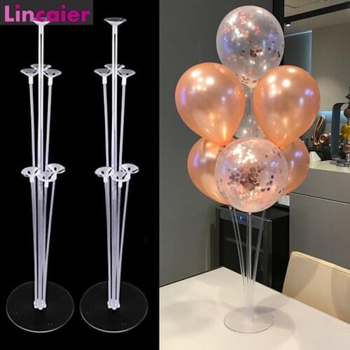 2Set 7 Tubes Balloon Stand Holder Accessories 1st Birthday Party Decorations Kids Boy Girl Baby Shower Adult Wedding 2 3 5 18 30