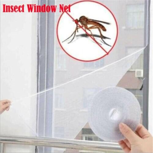 Anti-Insect Mesh Net Fly Bug Mosquito Window Door Curtain Net Mesh Screen Protector Home Window White Curtain Cover