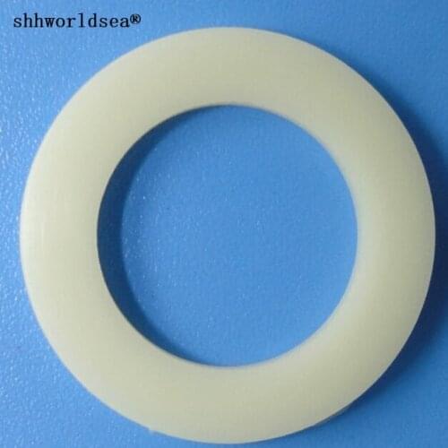 Shhworldsea 100pcs car clip and fastener light beige nylon oil plug gaskets
