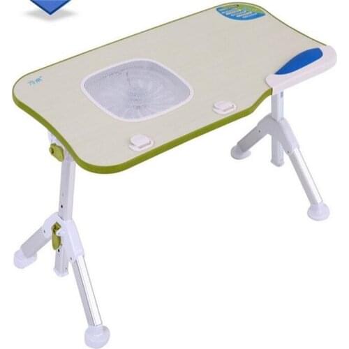 60*33cm Folding Laptop desk Portable lazy household desk with USB fan