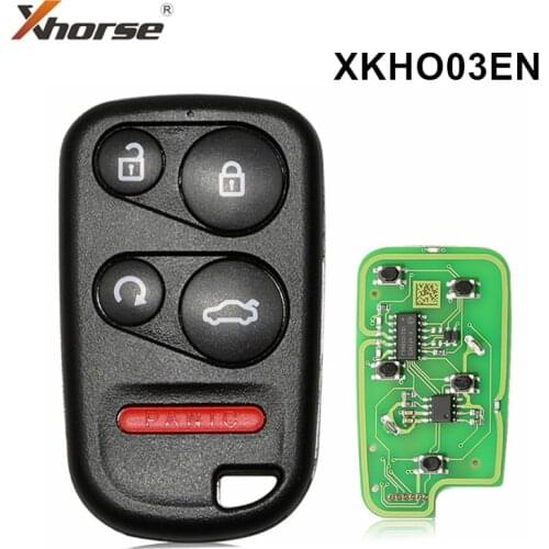 10pcs Xhorse XKHO03EN VVDI Universal Wire Remote Key Fob for VVDI Key Tool With Remote Start & Trunk Button for vvdi2 key tool