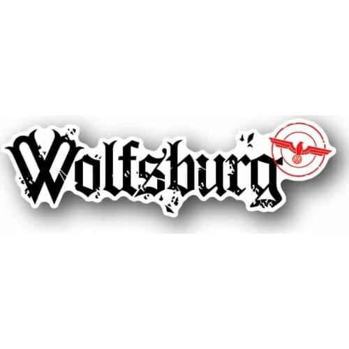 Wolfsburg Car Sticker Waterproof Personalized Decal Laptop Truck Motorcycle Auto Accessories Decoration PVC,13cm*3cm