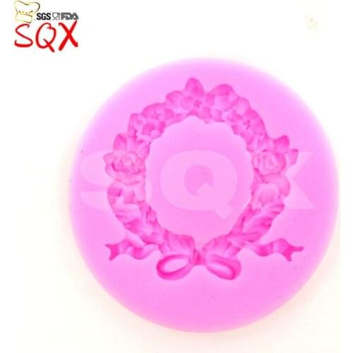 1PCS Round lace Lace Cake Mold Cake Decorating Tools Mold Silicone Mold Fondant Silicone Lace Mold SQ16168
