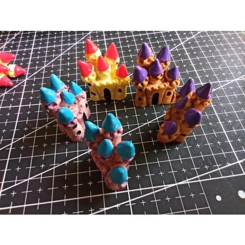 1pcs/lot Resin castle 31mm Ornaments Micro landscape Ornaments Creative Home Gardening Decorations