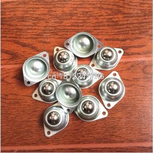 10Pcs Dia 5/8'' Ball Metal Transfer Bearing Unit Conveyor Roller Wheels