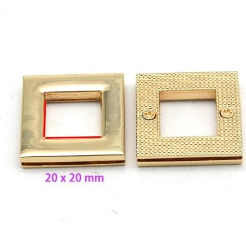 3/4 Inch ( 20 mm ) Gold Rectangle Grommet Eyelet