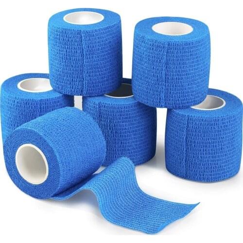 Self-Adhesive Elastic Fixed Bandage Waterproof Tape Adjust Sports Self Cohesive Wraps First Aid Tape Stretch for Swelling Sorene