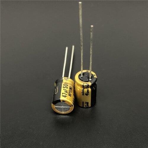 5pcs/50pcs 47uF 50V NICHICON FG(Fine Gold) 8x11.5mm 50V47uF MUSE Top Grade Audio Capacitor
