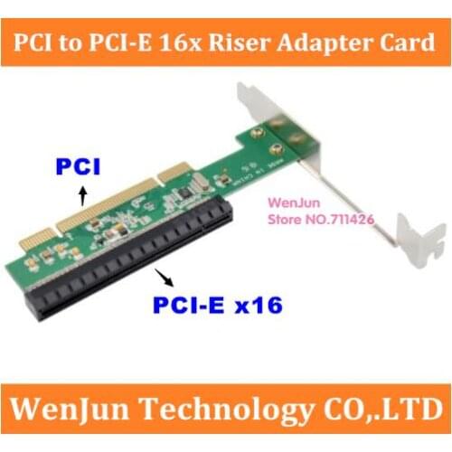 Free Shipping PCI to PCI-E x16 Riser Adapter Card PCI-E to PCI Extender Convert PEX8111