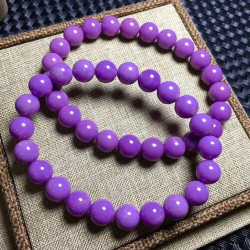 Natural Phosphosiderite Purple stone Bracelet 8mm AAA