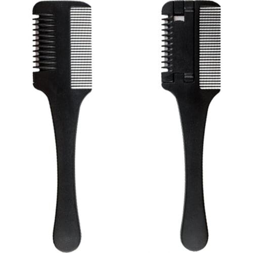 Barber Hair Razor Comb Scissor Tools Bangs Brush Hairdressing Trimmers Hair Shaving Blades Cutting Thinning Beauty Styling