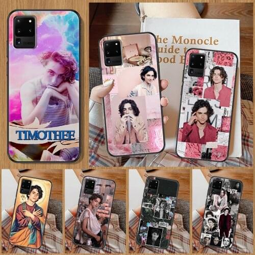 Timothee Chalamet Phone case For Samsung Galaxy Note 4 8 9 10 20 S8 S9 S10 S10E S20 Plus UITRA Ultra black painting funda tpu