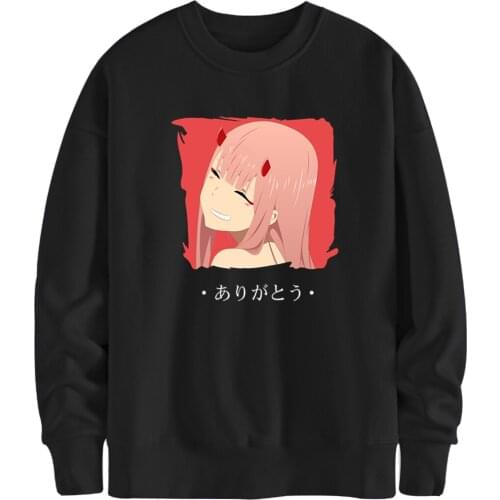 Darling In The Franxx Hoodies Sweatshirts Men Printing 2020 Clothes Streetwear Man Tracksuits White Black Anime Supoleron Hombre