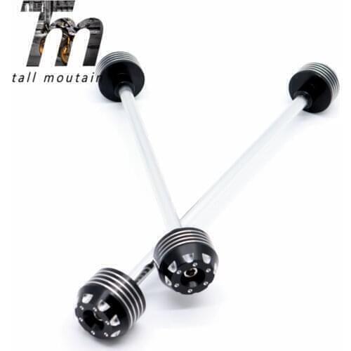 For SUZUKI GSR 750 GSR750 11-14 GSX-S 750 GSXS750 15-18 Front Rear Axle Fork Crash Sliders Motorcycle Wheel Protector CNC POM