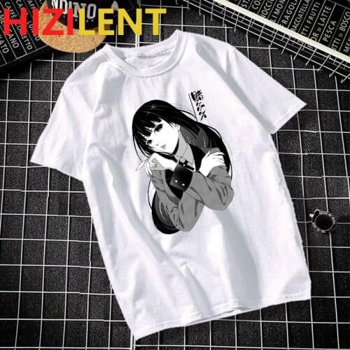 Anime Loli Gothic 100% cotton Women T-shirt punk Swag korean style Fashion Casual Cool trend e girl poleras mujer streetwear