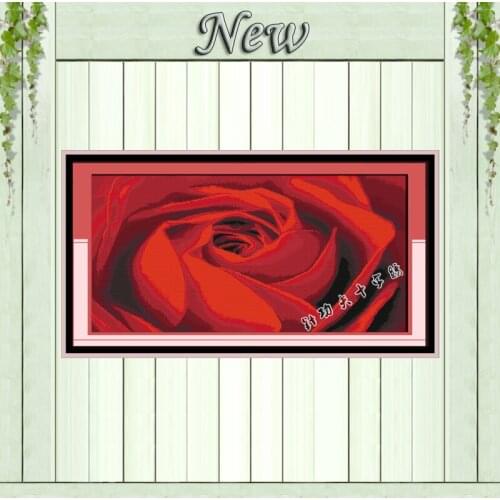 The sonorous rose flowers paintings counted printed on canvas DMC 11CT 14CT Chinese Cross Stitch kits embroidery needlework Sets