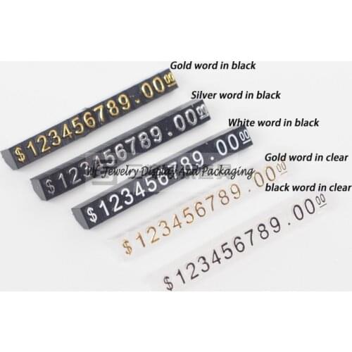 Combination Acrylic Dollar $ Price Tag Jewelry Display Counter Props Pricing Tags Jewelry Store Accessories Price Show Lable