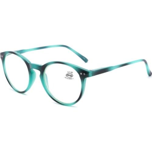 Retro Round Flexible Reading Glasses Unisex Leopard Presbyopia Reader Anti Blue Light Computer Magnifier