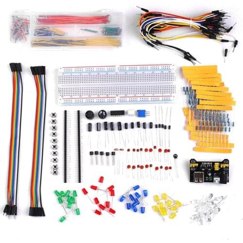 830 Tie-points Breadboard Upgraded Electronics Fun Kit For Uno R3 Mega2560