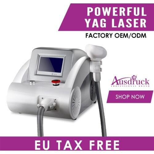 Powerful New Q-Switched Ndyag YAG Laser tattoo eyebrown Mole Freckle Wrinkle Pigment removal Machine Spa salon TAX FREE