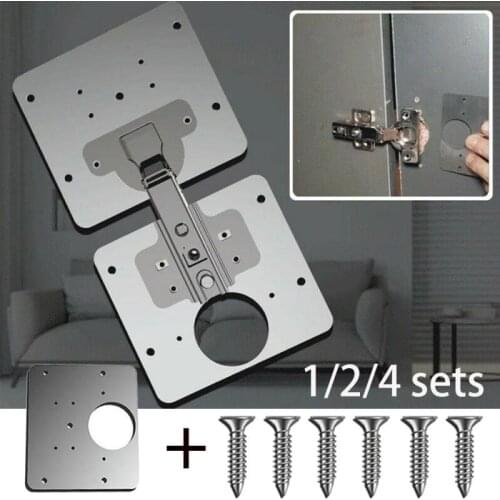 Multiple Sets Hinge Repair Plate Scharnier-Reparatur Plate Stainless Steel Self Supporting Folding Table Cabinet Door Hinge Tool