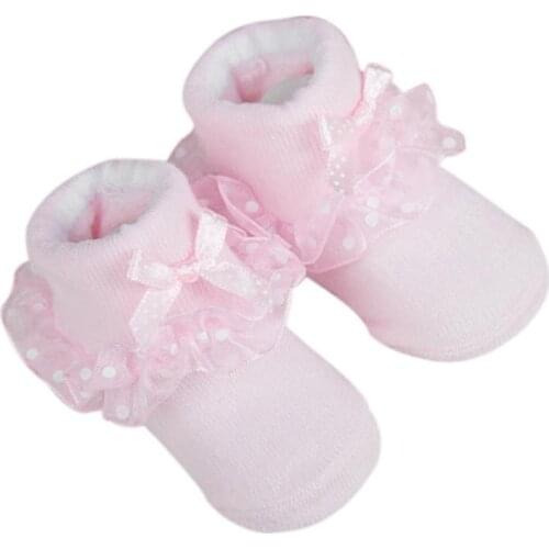 Toddlers Combed Cotton Ankle Socks Baby Girls Bowknots Socks F804