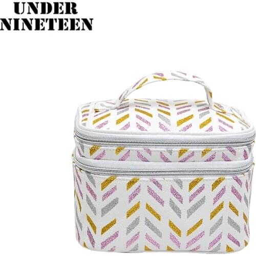 Under Nineteen 2019 Travel Organizer Makeup Bag Large Capacity Cosmetic Bag Neceser Toiletry Wash Bath Storage Bags Custom Logo