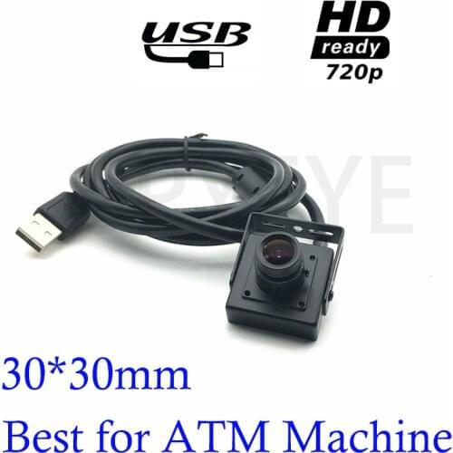 Industrial Equipment 30*30MM Miniature Size 720P Hd Cam Usb Camera 2.8mm lens H62 Cmos USB Mini Cam Free Driver For Atm Machine