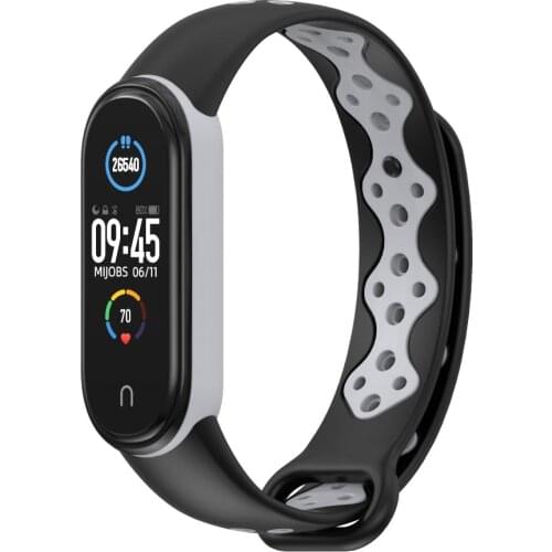 For Xiaomi Mi Band 5 Strap Sport Silicone Xaomi Pulseira Miband 5 Wristband Bracelet Band5 Breathable For Mi Bend 5 Replacement