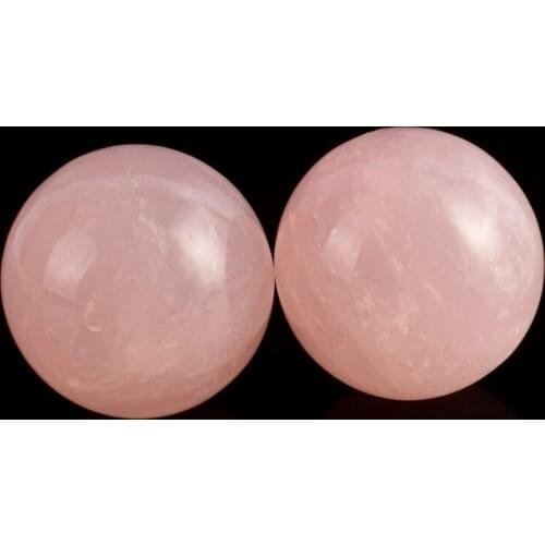25 mm Rose quartz ball 2pcs/lot natural crystal mineral sphere home decoration accessory wedding favors and gifts healing