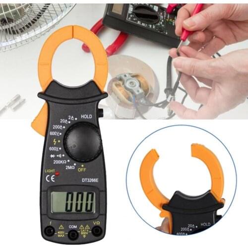 50% Wholesales DT3266L Clamp Meter Anti-burn Contactless Firewire Recognition Digital Meter AC Current Multimeter for Single Wir