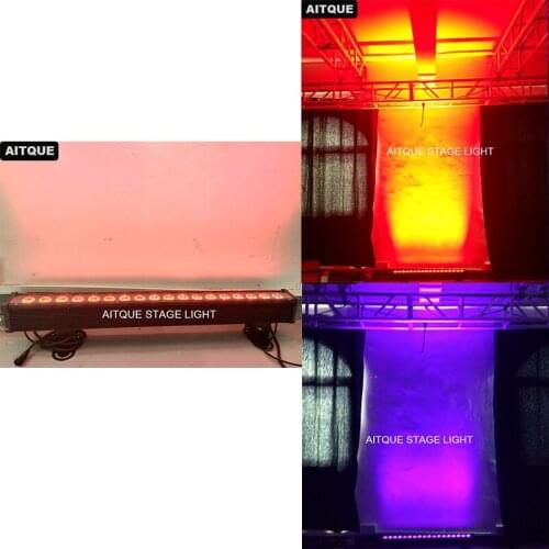6lot outdoor led lights wall washer 18x15w rgbwa uv 6in1 pixel bar dmx wall washer led light dmx