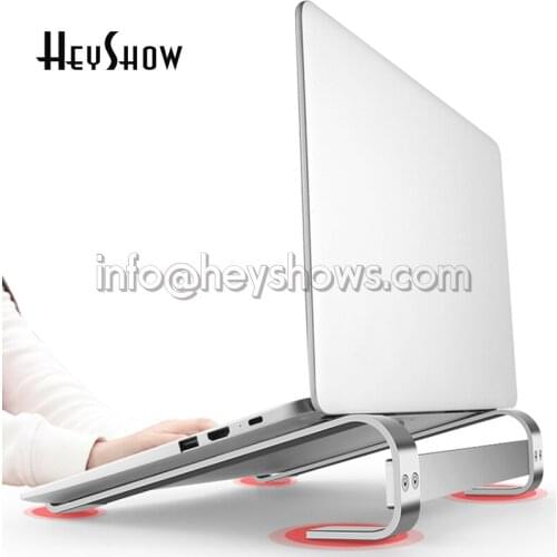 Universal Laptop Stand Aluminum Alloy Portable Computer Holder Desktop Raise Base Non-Slip Bracket For 10-18 Inch Notebook PC