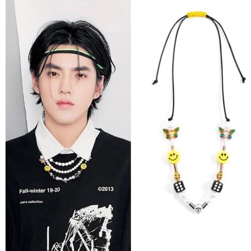Punk Rock Pearl Smiley Skull Rope Adjustable Choker Lucky Dice Beaded Necklaces Punk Fashion Streetwear Jewelry Unisex