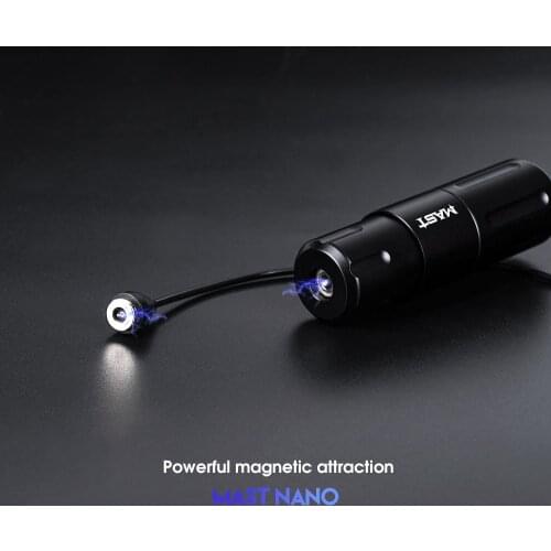 One Mast Nano Tattoo Clip Cord Black Rubber Magnetic Tattoo Clip Cord for Tattoo Machine