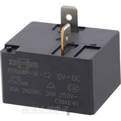 1PCS 855AWP-1A-C2-12VDC-30A Special High-Power Relay For Air Conditioner Water Heater