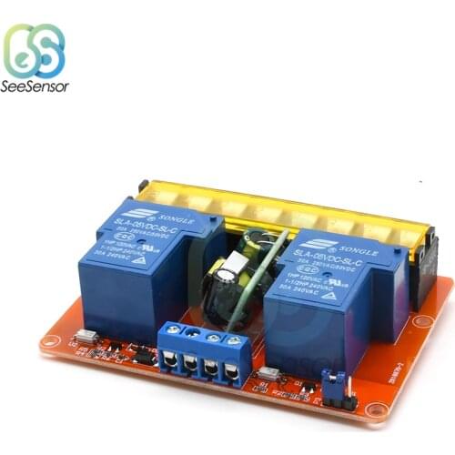 2 Channel Relay Module DC 5V 30A High-low Level Trigger Control Relay Module Relay Switch Board AC 100V-250V