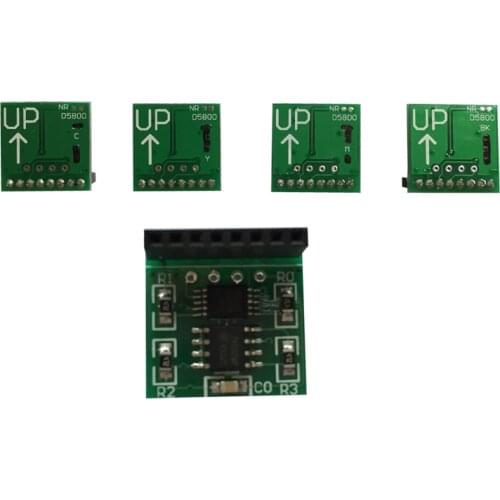 4pcs 1set D5800 decoder chip decoder for HP D5800 5800 printer decoder permanent chip board D 5800 decryption card