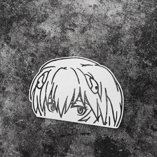 Car Sticker Motorcycle Guitar Auto Engine Hood DIY Decorate Decals for Classic Film Anime EVA0 Ayanami Zero Head Face