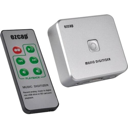 Audio recorder Audio Capture USB Converter Convert old analog music cassette Vinyl to mp3 save to USB Flash Drive SD Card EZ241