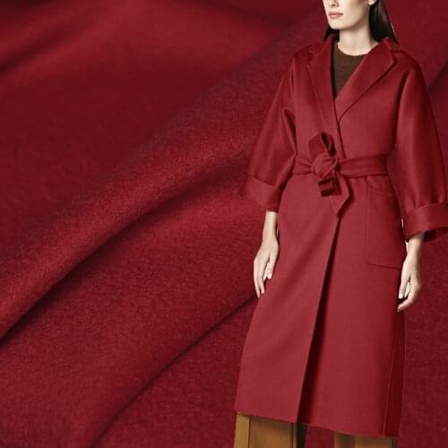 White Waxberry Red Micro Ripple Overcoating Cashmere Wool Garment Materials Women Suits Overcoat DIY Cloth Fabrics Freeshipping
