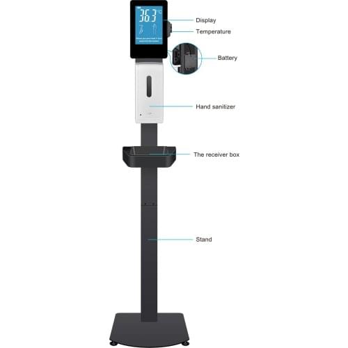 Contactless Temperature Measurement Spray Hand Sanitizer Dispenser with Sensor HKS-40