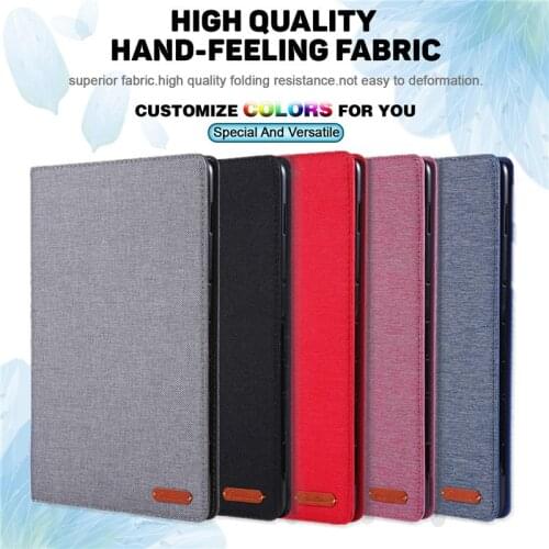 Coque For Samsung Galaxy Tab A 10 1 2019 Case t 510 Fabric surface TPU Flip Cover For Galaxy Tab A 10.1 2019 Case sm t510 t515