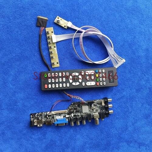 For LP156WD1-TLD3/TLD5/TLA1/TLD1/TLD2 40-Pin VGA USB AV TV 3663 1600*900 LVDS display DVB digital LCD Controller board Kit