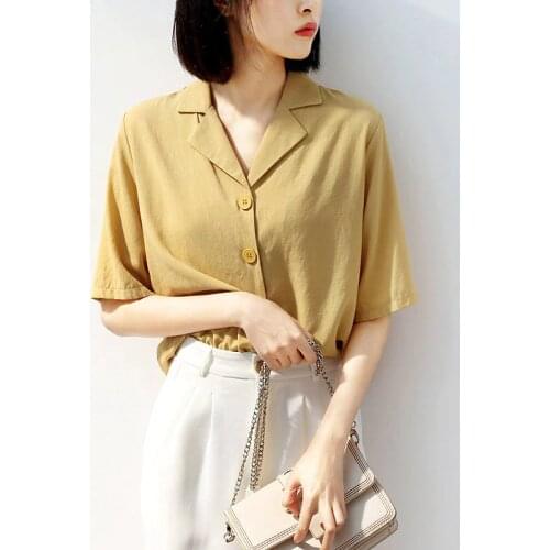 ECOATUP Yellow Blouses