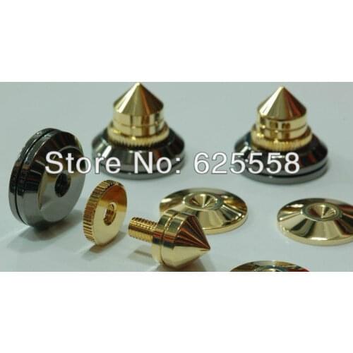 4 Speaker Spike Isolation Brass Cone Amp cone speaker pad